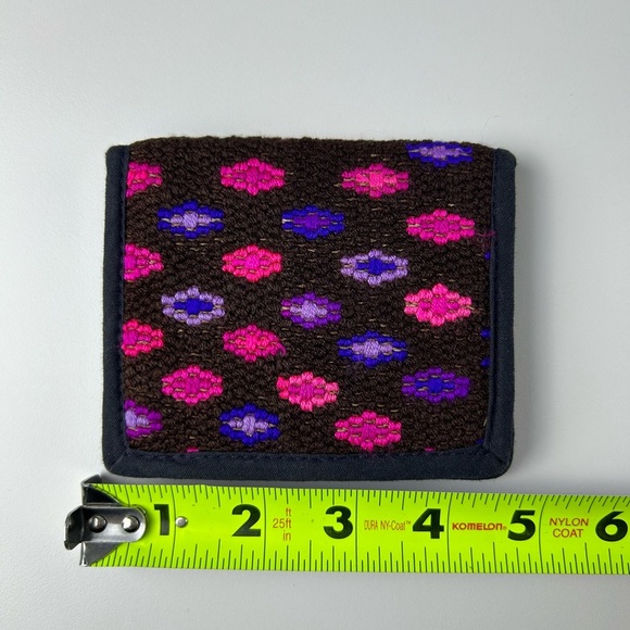 Wallet Guatemala Huipil Hand Made Cotton Money Holder Credit Cards Coin Purse - Picture 6 of 9